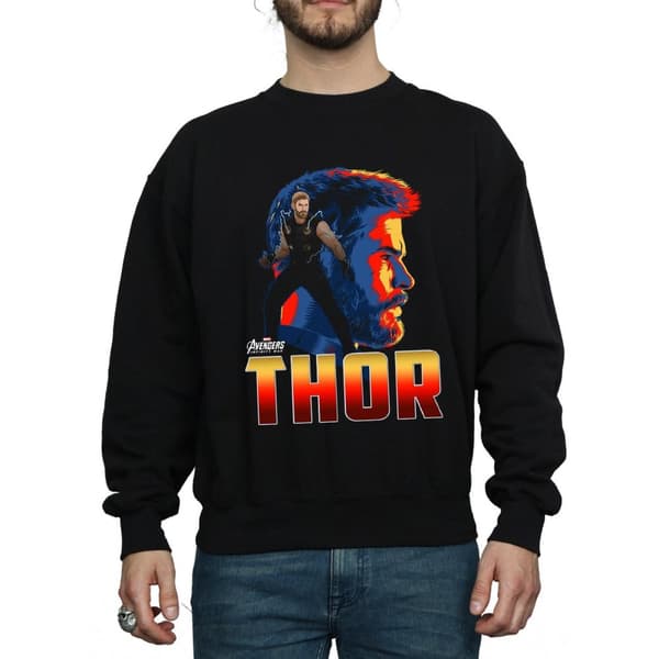 Marvel Mens Avengers Infinity War Thor Character Sweatshirt