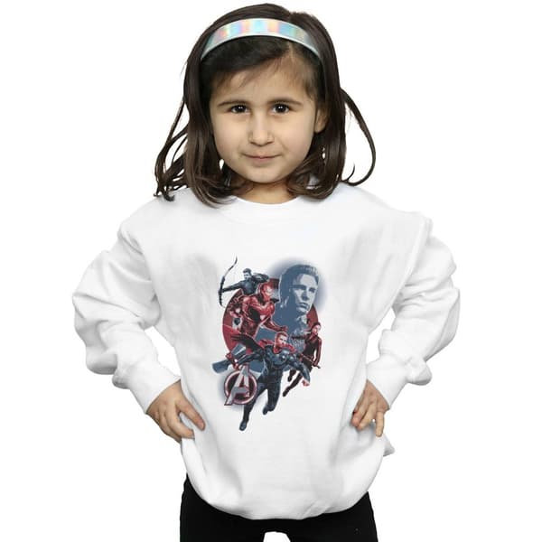 Marvel Girls Avengers Endgame Shield Team Sweatshirt
