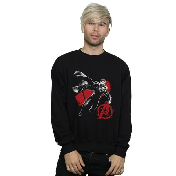 Marvel Mens Avengers Endgame Mono Thor Sweatshirt
