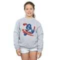 Miniatyrbild 2 av 5: Marvel Avengers Captain America Spray Sweatshirt för flickor