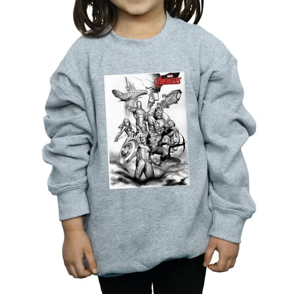 Marvel Girls Avengers Assemble Team Sketch Sweatshirt