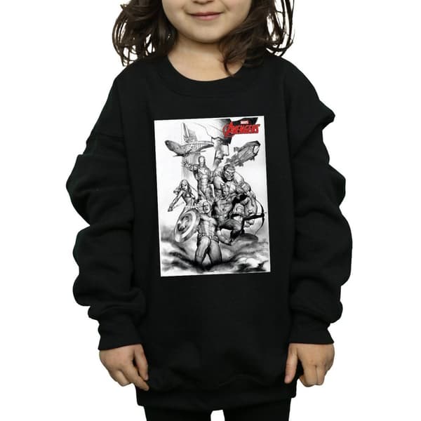 Marvel Girls Avengers Assemble Team Sketch Sweatshirt