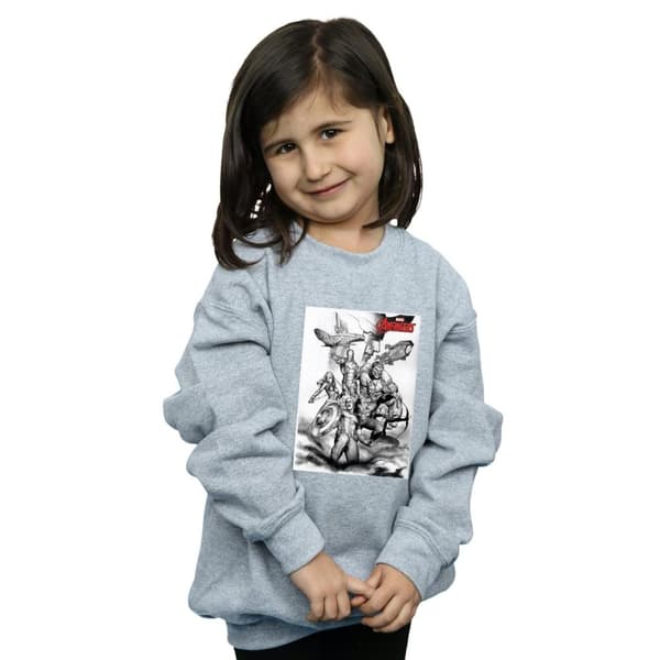 Marvel Girls Avengers Assemble Team Sketch Sweatshirt