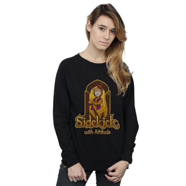 Disney Womens/Ladies Aladdin Movie Abu Sidekick With Attitude Sweatshirt