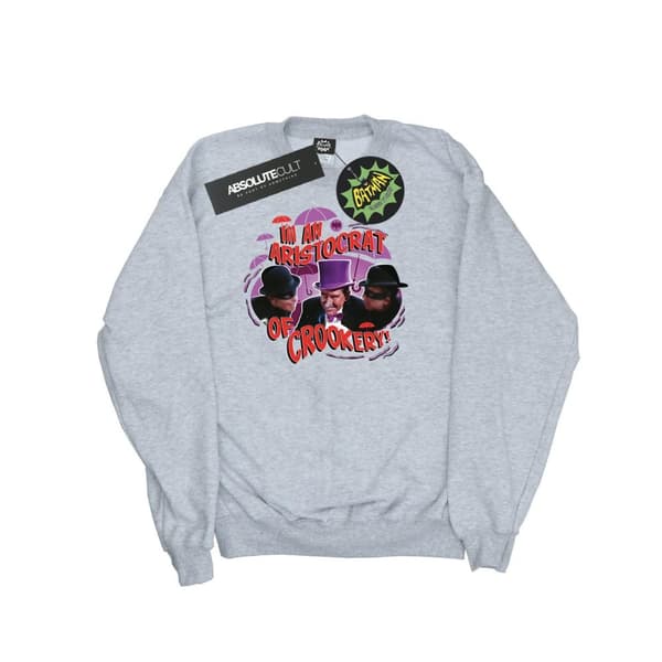 DC Comics Mens Batman TV Series The Penguin Aristocrat Sweatshirt