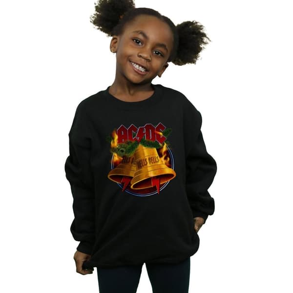 AC/DC Girls Christmas Hells Bells Sweatshirt