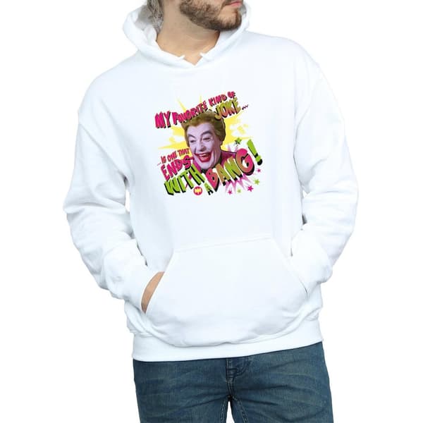 DC Comics Mens Batman TV Series Joker Bang Hoodie