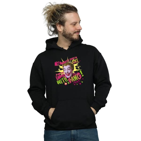 DC Comics Mens Batman TV Series Joker Bang Hoodie