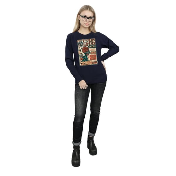 Big Bang Theory Sweatshirt med infografisk affisch - dam/dam