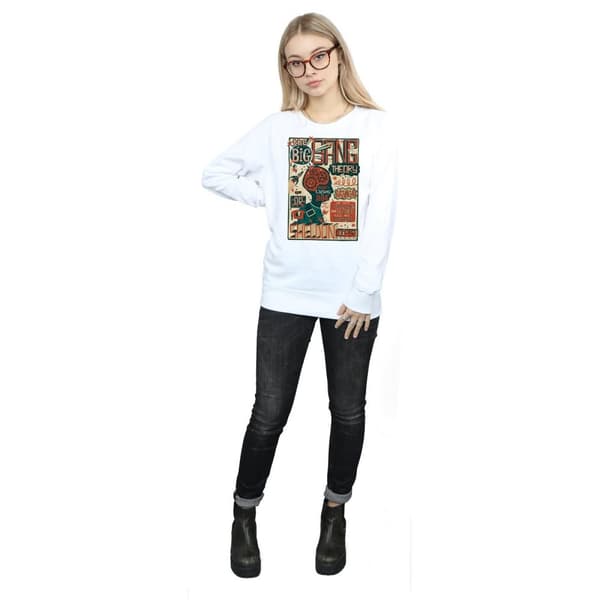 Big Bang Theory Sweatshirt med infografisk affisch - dam/dam