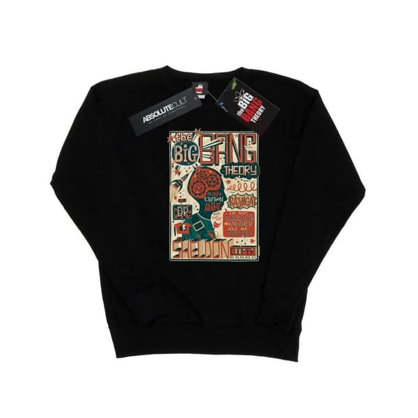 Big Bang Theory Sweatshirt med infografisk affisch - dam/dam