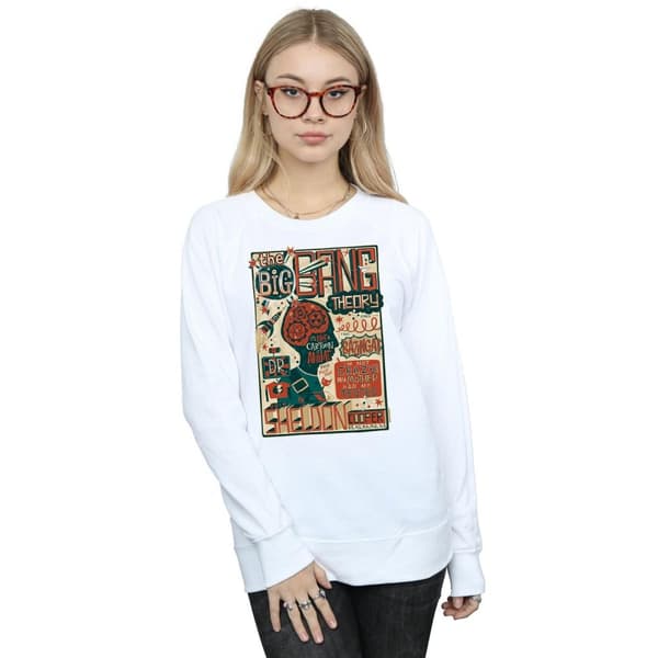 Big Bang Theory Sweatshirt med infografisk affisch - dam/dam