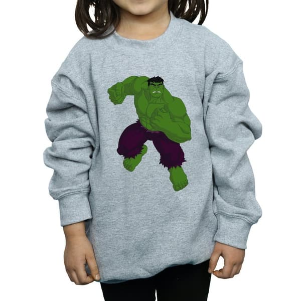 Marvel Girls Hulk Simple Sweatshirt