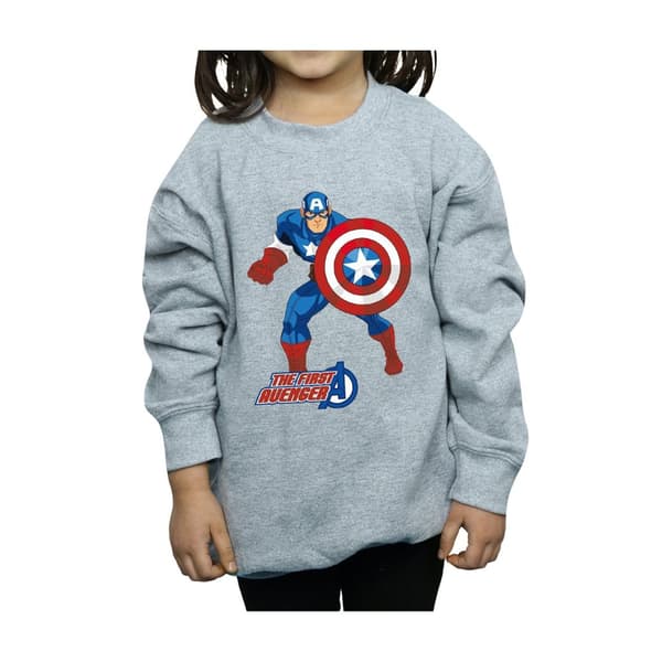 Marvel Sweatshirt för flickor med Captain America The First Avenger