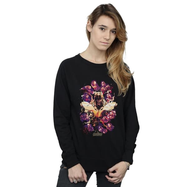 Marvel Womens/Ladies Avengers Endgame Movie Splatter Sweatshirt