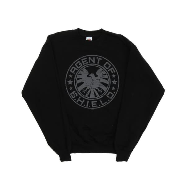 Marvel Boys Avengers Shield Beaten Circle Sweatshirt