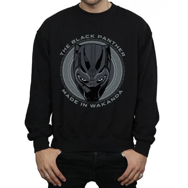 Marvel Mens Black Panther Made in Wakanda Sweatshirt