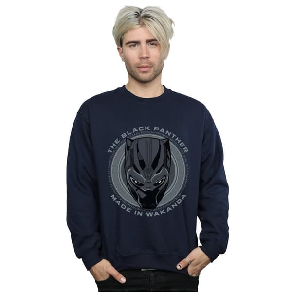 Marvel Mens Black Panther Made in Wakanda Sweatshirt