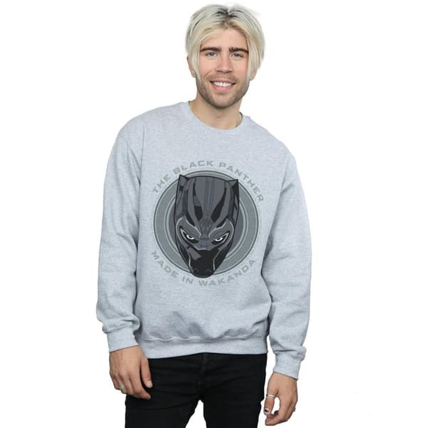 Marvel Mens Black Panther Made in Wakanda Sweatshirt