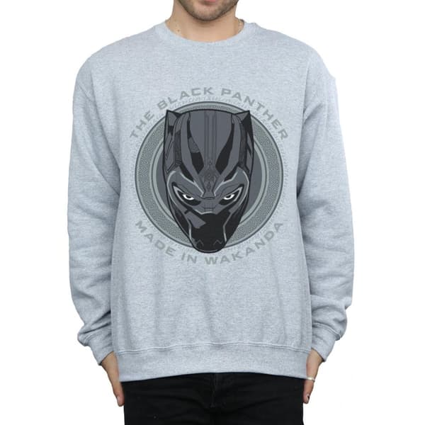 Marvel Mens Black Panther Made in Wakanda Sweatshirt