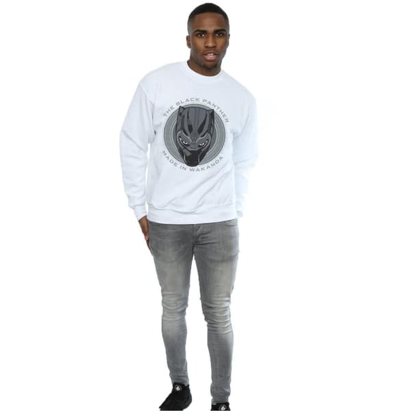 Marvel Mens Black Panther Made in Wakanda Sweatshirt