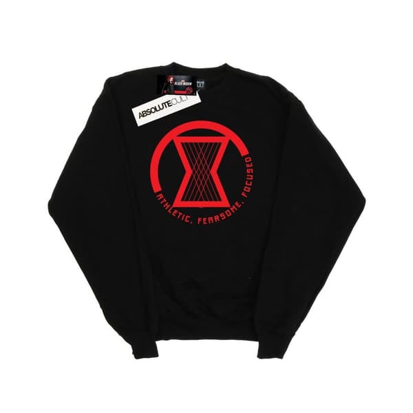 Marvel Mens Black Widow Movie Athletic Logo Sweatshirt