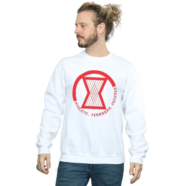 Marvel Mens Black Widow Movie Athletic Logo Sweatshirt