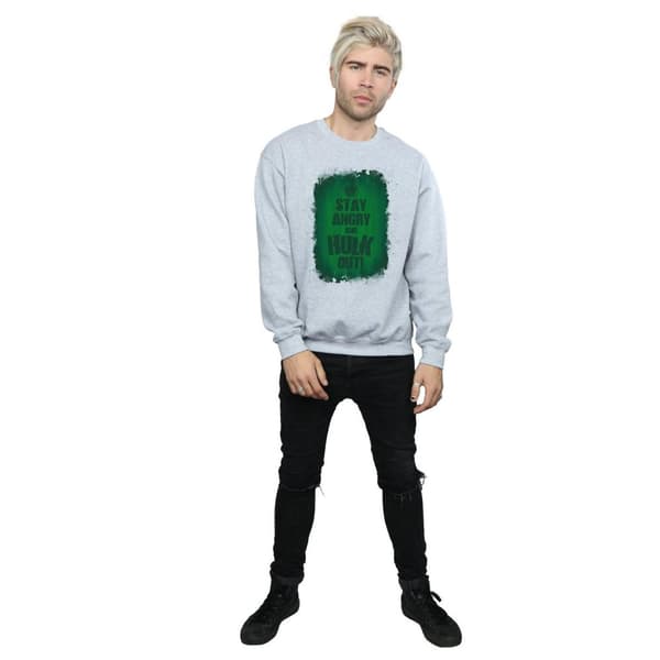 Marvel Mens Hulk Stay Angry-tröja