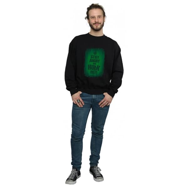 Marvel Mens Hulk Stay Angry-tröja