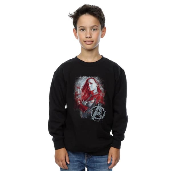 Marvel Pojkar Avengers Endgame Captain Marvel Borstad Sweatshirt