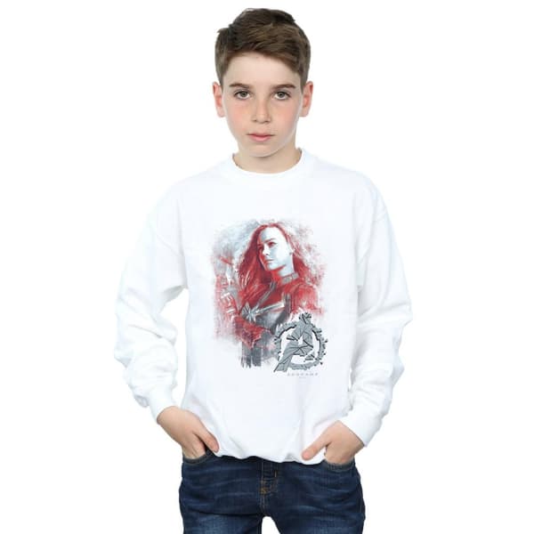 Marvel Pojkar Avengers Endgame Captain Marvel Borstad Sweatshirt
