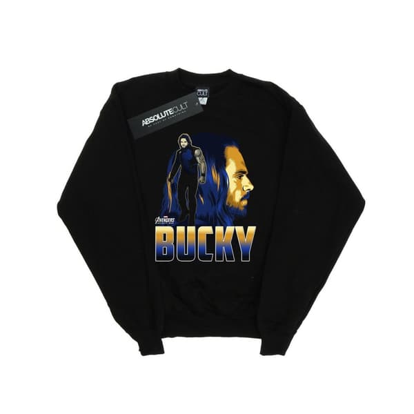 Marvel Mens Avengers Infinity War Bucky Character Sweatshirt Black 3XL