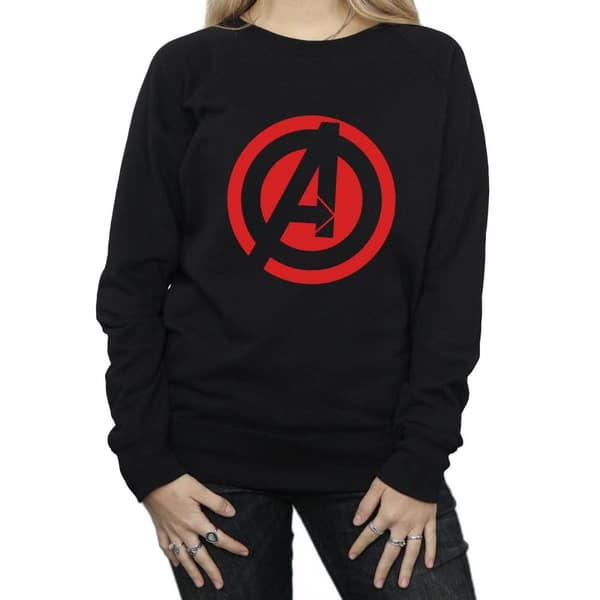 Marvel Womens/Ladies Avengers Assemble Solid A Logo Sweatshirt