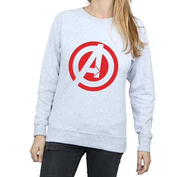 Marvel Dam/Tjej Avengers Assemble Solid A Logo Sweatshirt