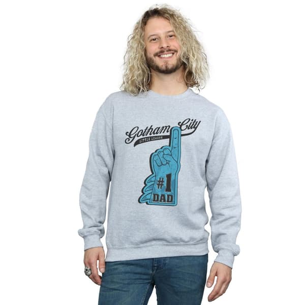 DC Comics Mens Batman Number One Dad Sweatshirt
