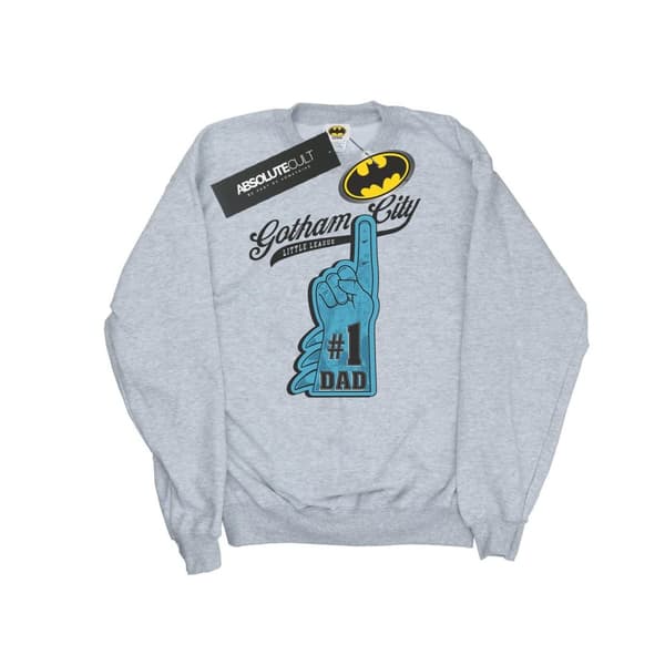 DC Comics Mens Batman Number One Dad Sweatshirt