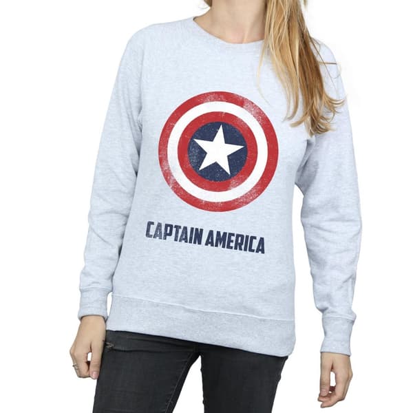 Marvel Sweatshirt med text från Captain America - dam/dam