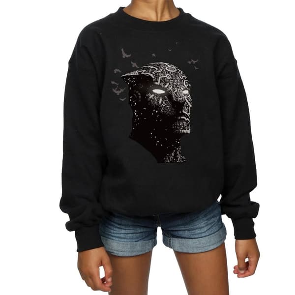 Marvel Girls Black Panther Tribe Mask Sweatshirt