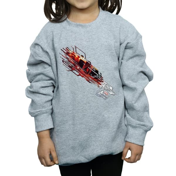 Marvel Girls Iron Man Shooting Burst Sweatshirt