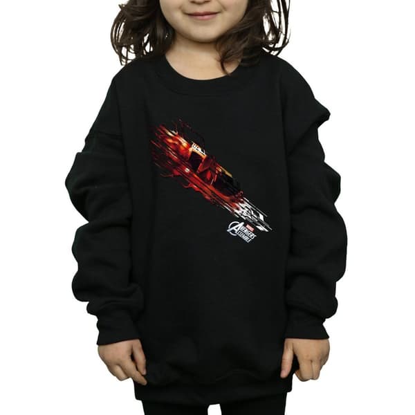 Marvel Girls Iron Man Shooting Burst Sweatshirt