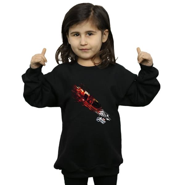 Marvel Girls Iron Man Shooting Burst Sweatshirt