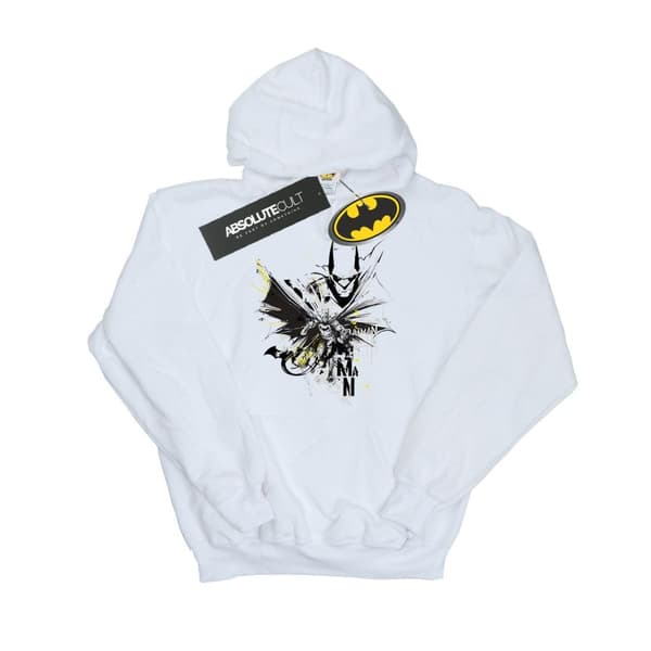 DC Comics Mens Batman Batface Splash Hoodie