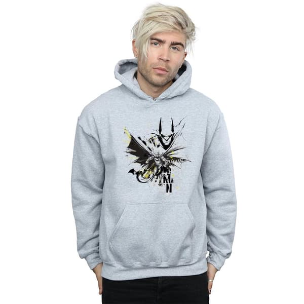 DC Comics Mens Batman Batface Splash Hoodie