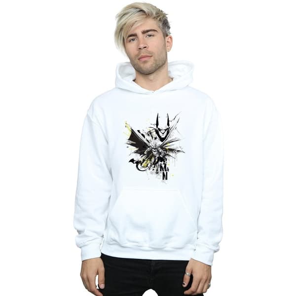 DC Comics Mens Batman Batface Splash Hoodie