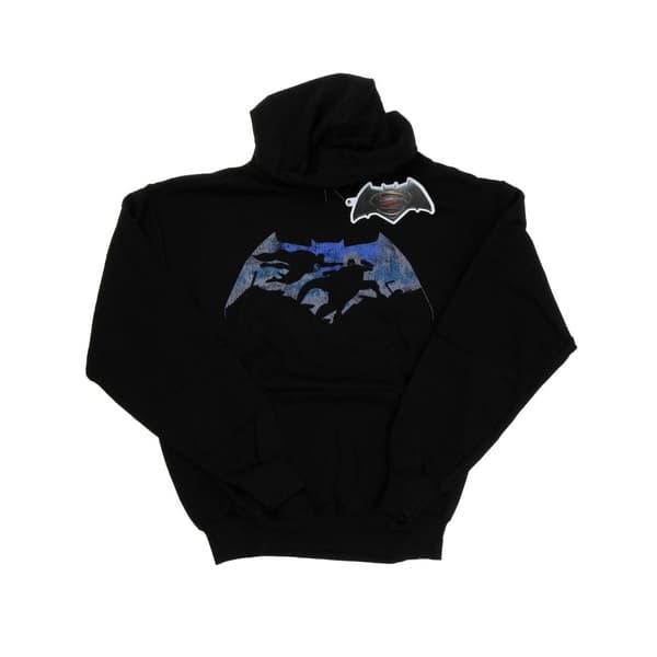 DC Comics Batman v Superman Battle Silhouette-hoodie för herrar