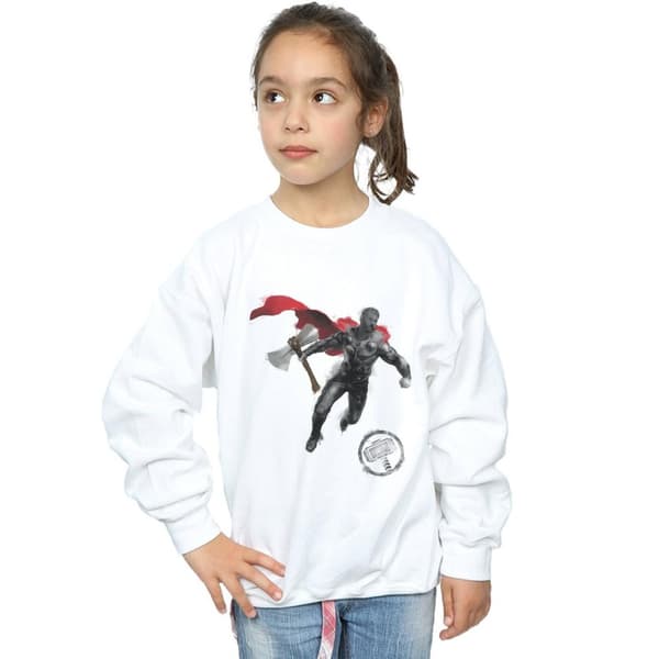 Marvel Sweatshirt med målad Thor från Avengers Endgame för tjejer