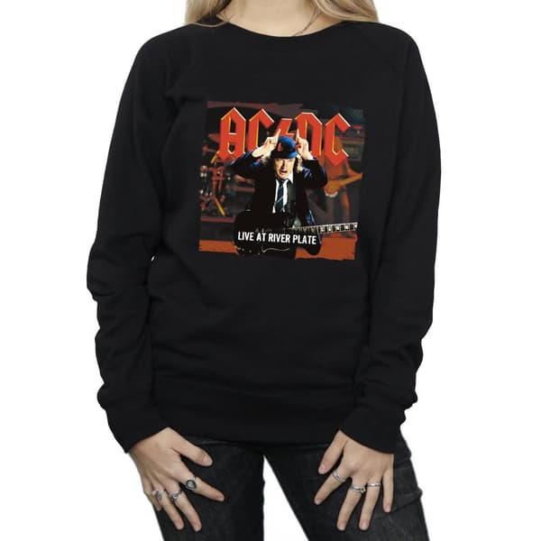 AC/DC Dam/Tjej Live At River Plate Columbia Records Sweatshirt
