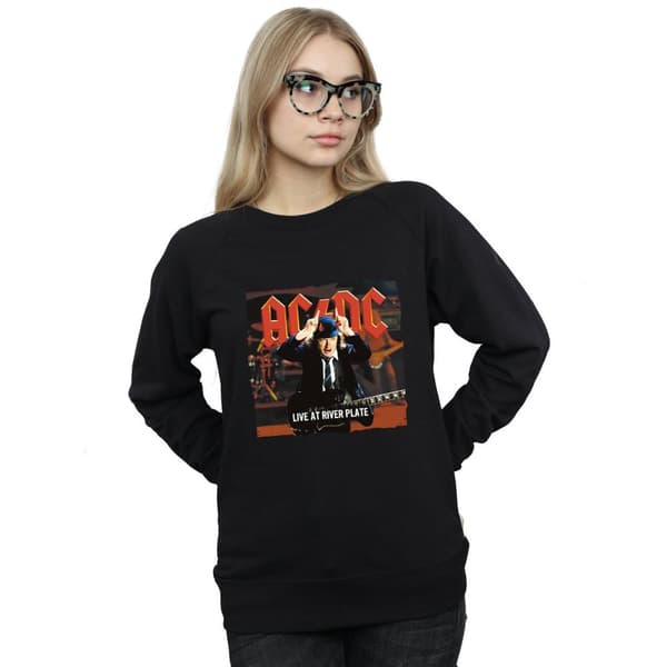 AC/DC Dam/Tjej Live At River Plate Columbia Records Sweatshirt