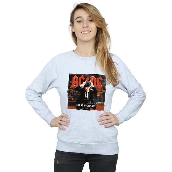 AC/DC Dam/Tjej Live At River Plate Columbia Records Sweatshirt