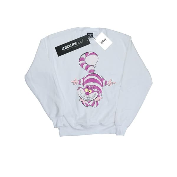 Disney Dam/Tjej Alice I Underlandet Cheshirekatten Uppochner Sweatshirt